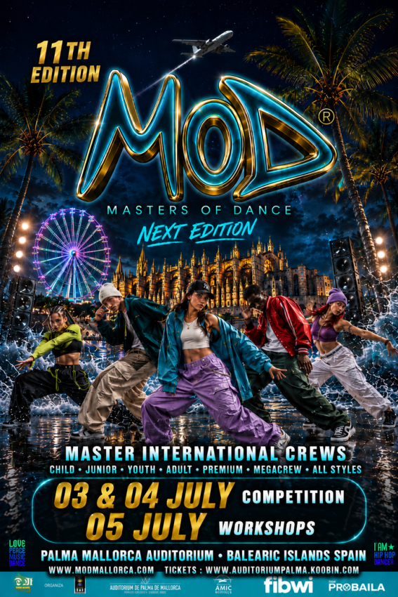 Cartel oficial Masters of Dance Mallorca — 11th Edition